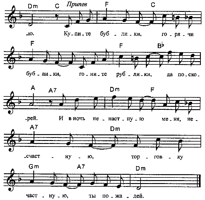 Еврейские песни ноты