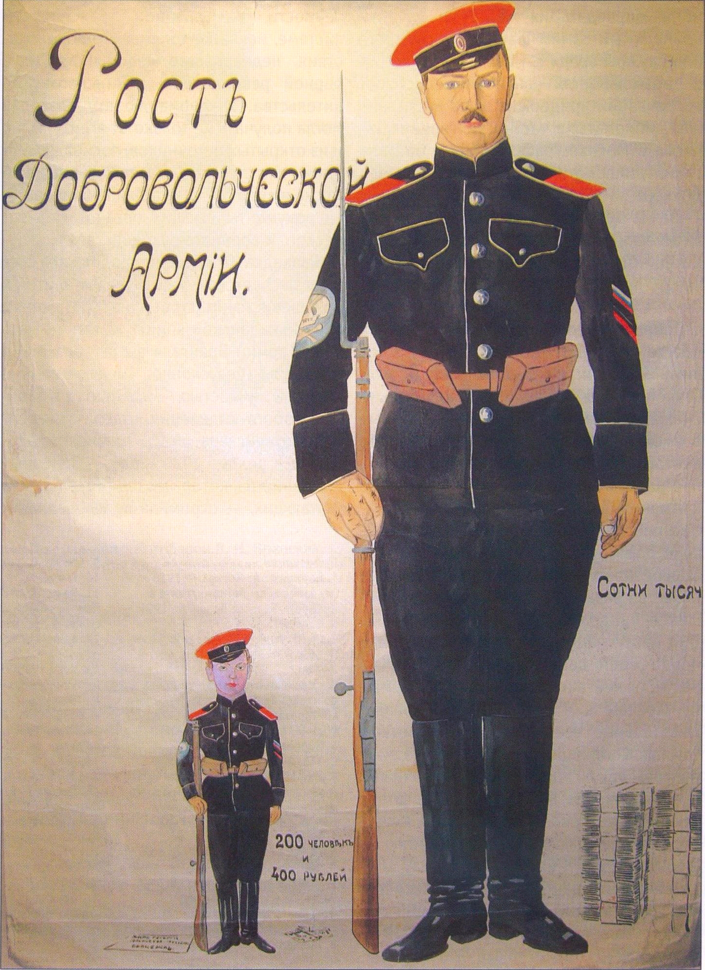 Рост Добровольческой армии (плакат ВСЮР, 1919)