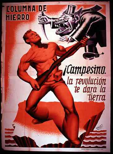Columna de hierro (плакат Испанской республики, 1936-39 гг.)