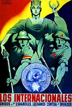 Los internacionales (плакат Испанской республики, 1936-39 гг.)