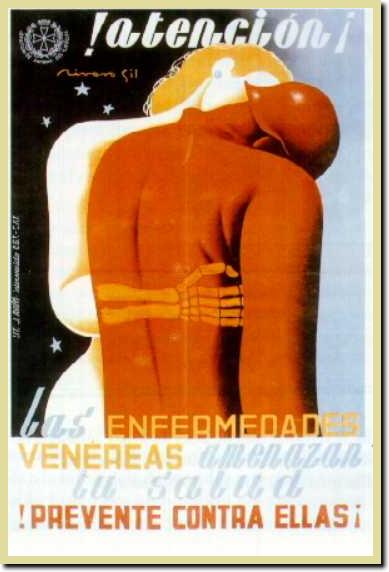Las enfermedades veneréas (плакат Испанской республики 1936-37 гг.)