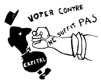 Voter contre capital ne suffit pas (плакат Парижского мая 1968 г.)