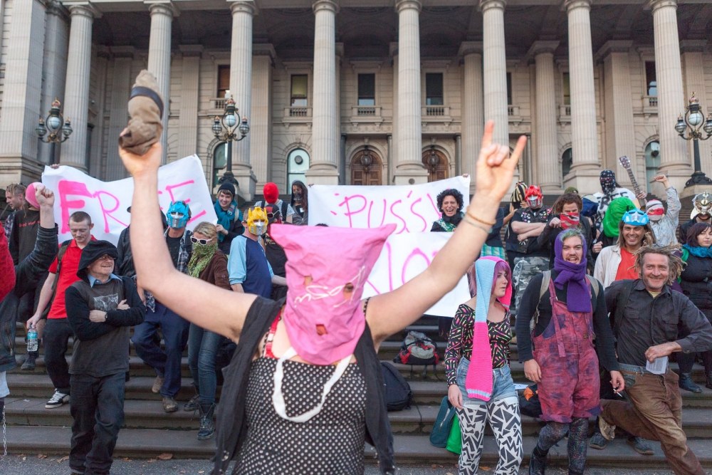 Акция поддержки Pussy Riot в Мельбурне 20 апреля 2012 года
