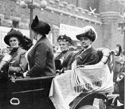 Демонстрация суфражисток. Иллинойс, 1912 г.