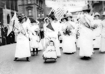 Демонстрация суфражисток. Нью-Йорк, 1912 г.